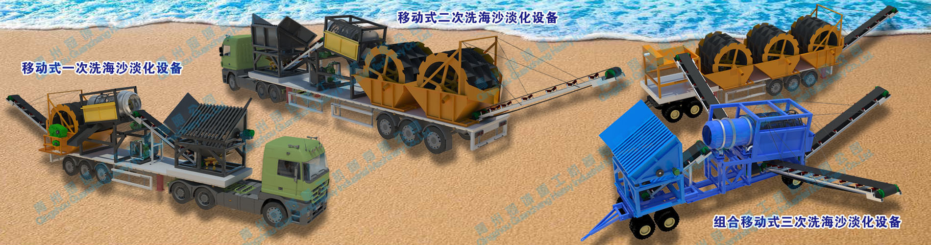 車載移動式海砂淡化設備-海砂處理-海砂凈化-洗砂機械